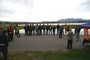 Parc de l'Agulla Al Parc de l’Agulla de Manresa, més de vint alcaldes de la nostra comarca han signat el Manifest dels alcaldes en suport de la caravana del Bages per la Independència.