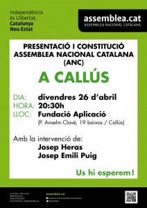 Presentació de Callús per la Independència
