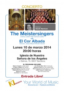 Concert Coral The Meistersingers i Cor Albada
